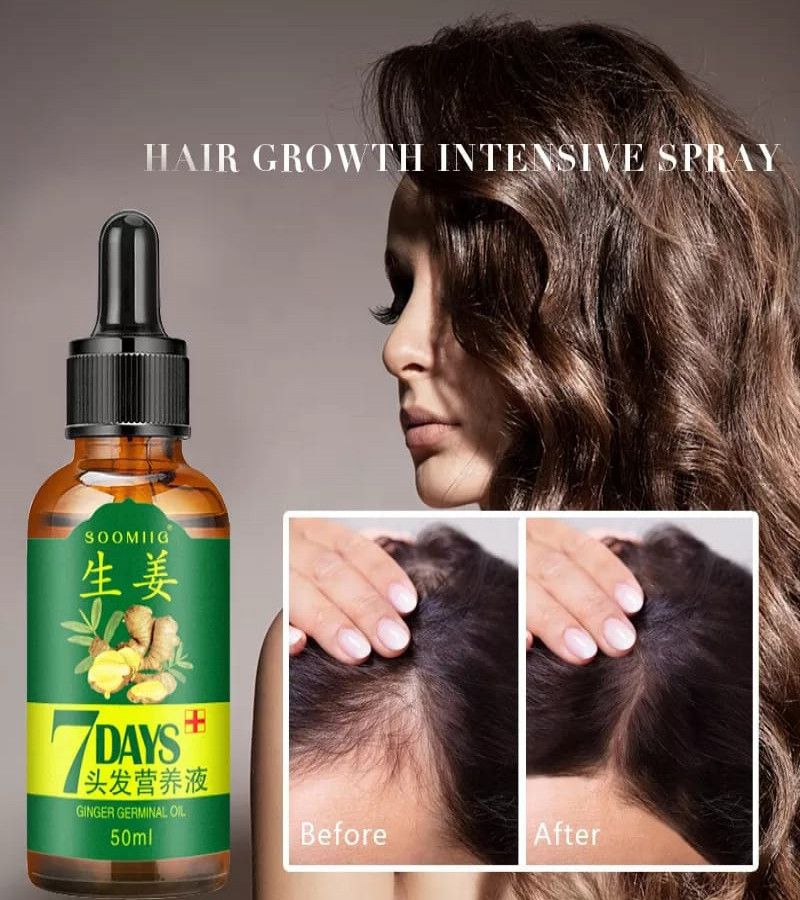 7 Days spray Hair Growth Germinal Serum Oil Natural Hair Treatment Effective Fast Growth Hair Care 30ML